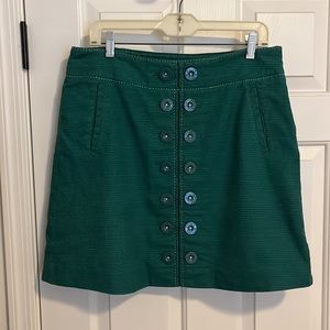 Anthropologie Taikonku Green Skirt with Button Detail 12